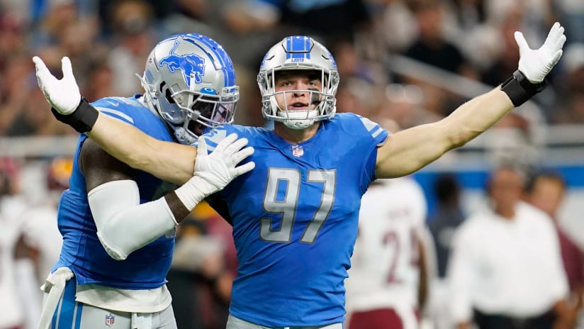 Detroit Lions rookie Aidan Hutchinson continues trending up