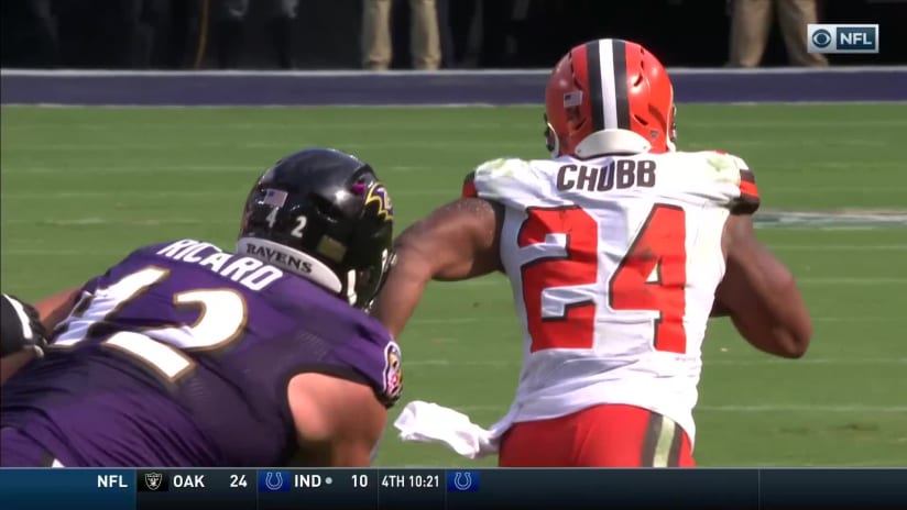 Nick Chubb had himself a day in Browns' 40-25 beatdown of Ravens