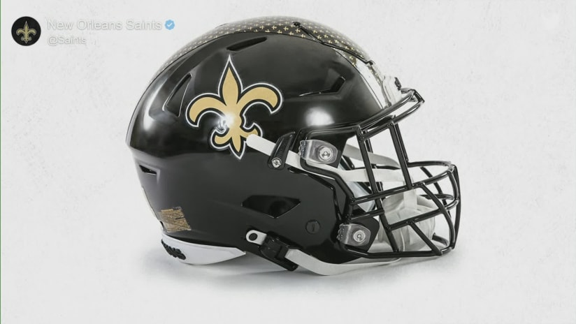 Saints introduce new black helmet to be worn for at least one game in 2022