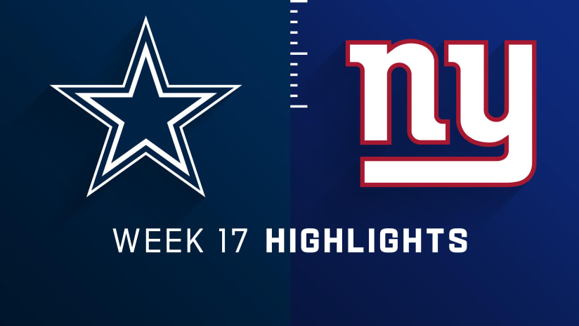 Week 17 Highlights: Cowboys @ Giants