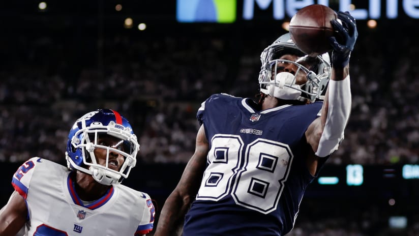 Dallas Cowboys 23-16 New York Giants, CeeDee Lamb one-handed TD