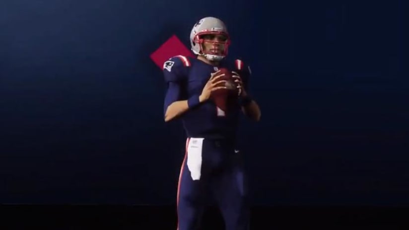 cam in patriots uniform