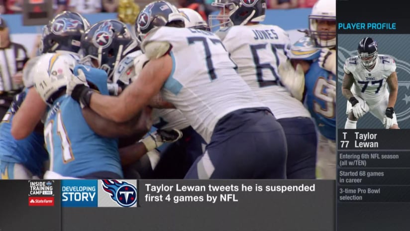 Taylor Lewan suspended 4 games after testing positive for PEDs - Big Cat  Country