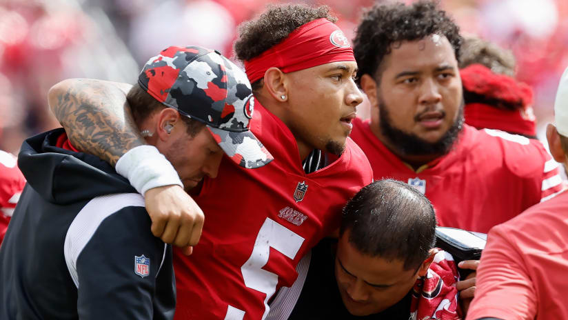 QB Trey Lance carted off in 1st quarter for 49ers - Sports Illustrated  Minnesota Sports, News, Analysis, and More