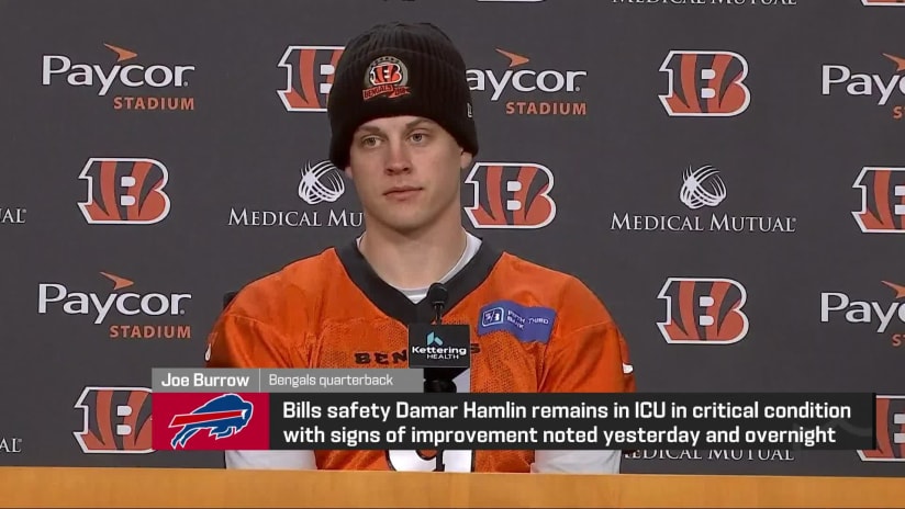 Bengals QB Joe Burrow on moments following Damar Hamlin collapse: 'Nobody  wanted to continue to play the game'