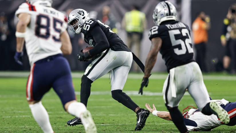 Chandler Jones Reacts to Raiders' Game-Winning Play Against the Patriots