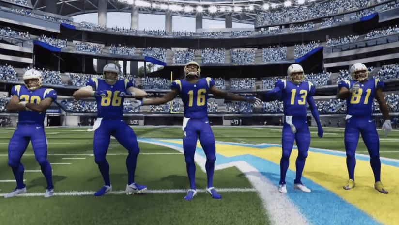 chargers new unis