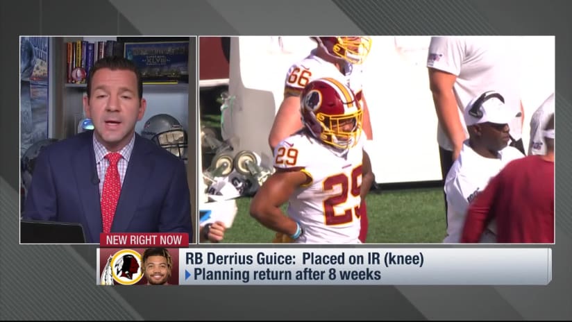 Derrius Guice injury: Redskins RB hurts meniscus, may miss four