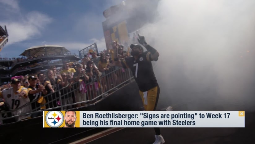 Steelers QB Ben Roethlisberger says 'all signs' point to 'MNF' being his  last regular-season home game