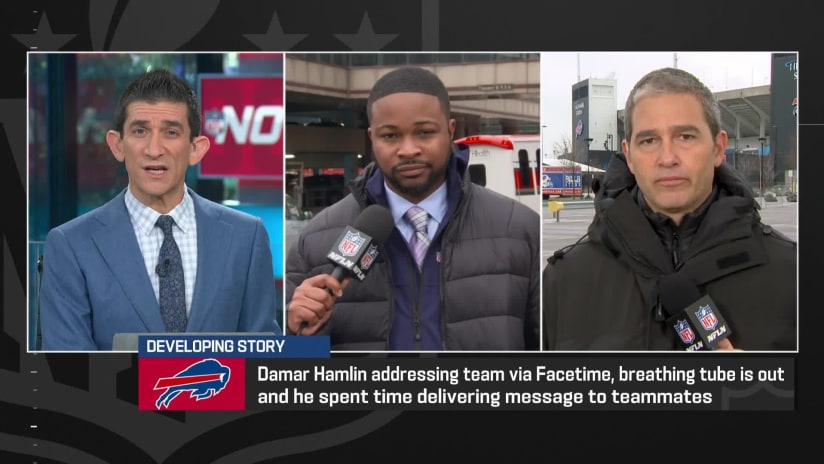 Damar Hamlin: Bills announce breathing tube is out and he FaceTimed team