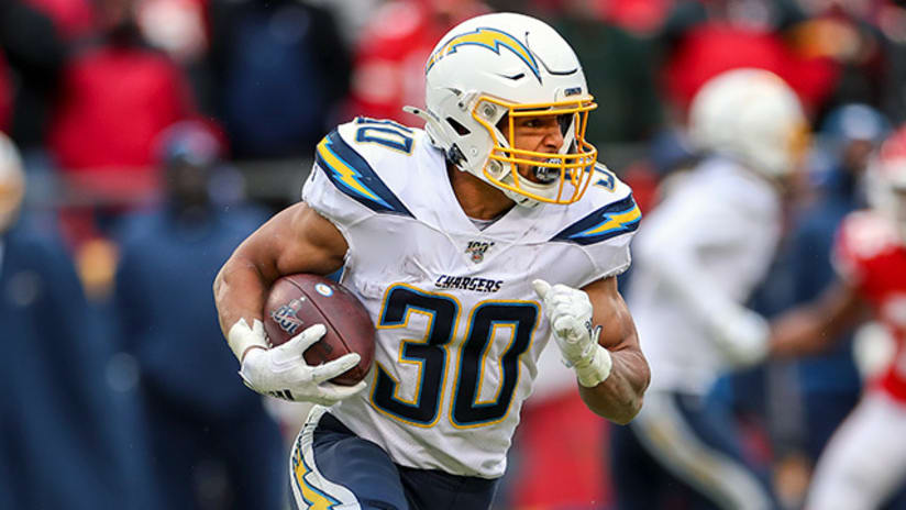 Austin Ekeler Los Angeles Chargers military salute to service