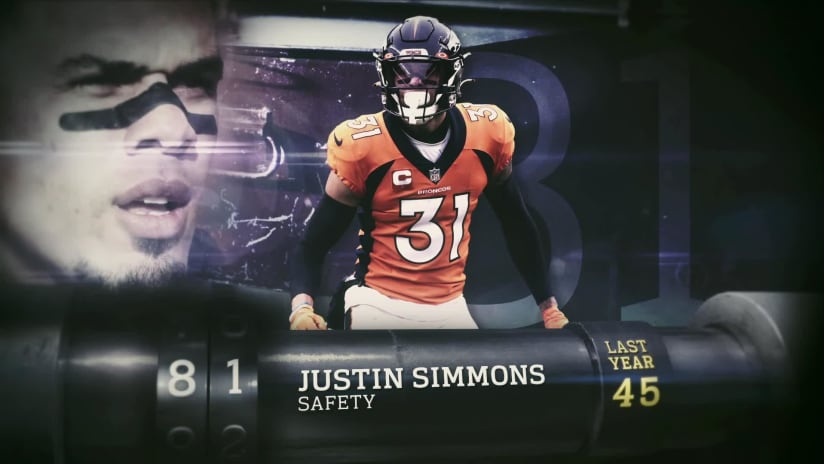 Broncos safety Justin Simmons voted No. 45 on NFL's top 100