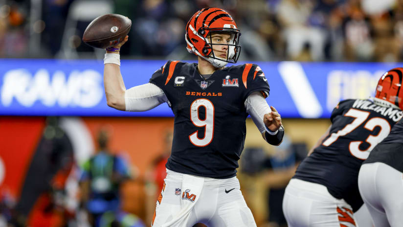 Joe Burrow met with the media ahead of Super Bowl LVI as Bengals continue  to prep