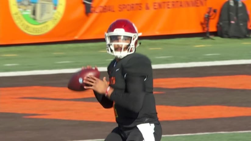 Jalen Hurts underwhelms in first Senior Bowl practice – NBC Sports Chicago