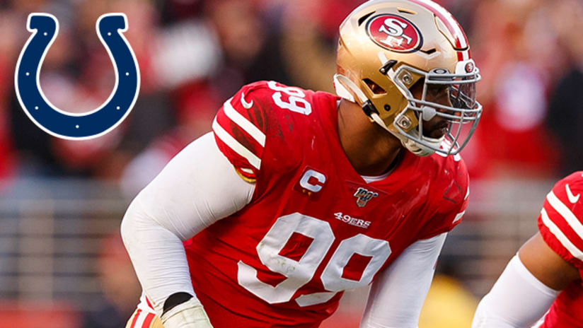 The Indianapolis Colts have acquired All-Pro defensive tackle DeForest  Buckner in a trade with the San Francisco 49ers