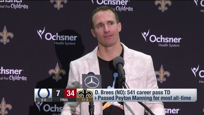 Drew Brees passes Peyton for most career TD passes