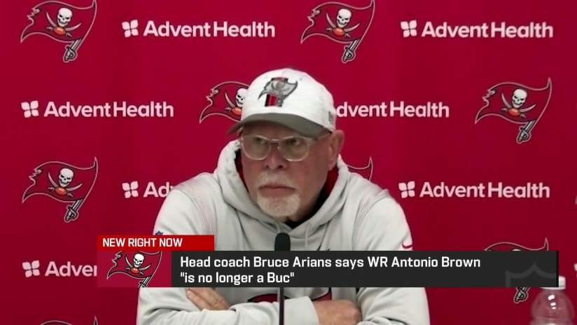 Why did Antonio Brown leave Buccaneers-Jets game? Explaining WR's beef with  Bruce Arians, follow-up comments