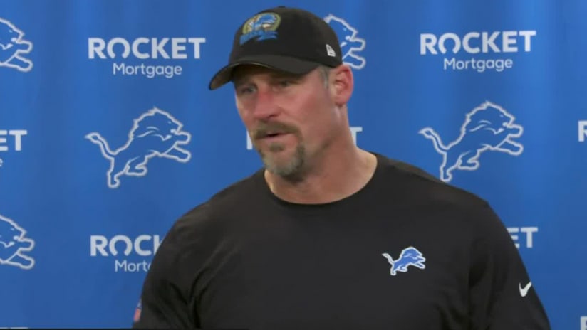 Dan Campbell, Jared Goff dedicate first Detroit Lions win to