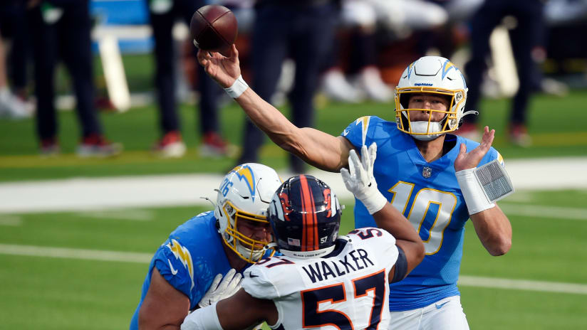 Pro Football Hall of Fame on X: .@Chargers QB Justin Herbert broke almost  every conceivable @NFL rookie passing record during the 2020 season. On  display in Canton is his game-worn jersey from