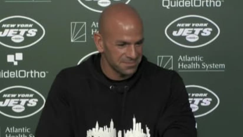 Jets coach Robert Saleh responds to Mekhi Becton's critical