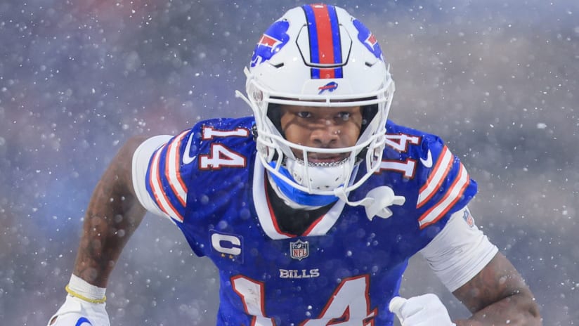 Bills' Stefon Diggs, who was frustrated with Josh Allen on sideline