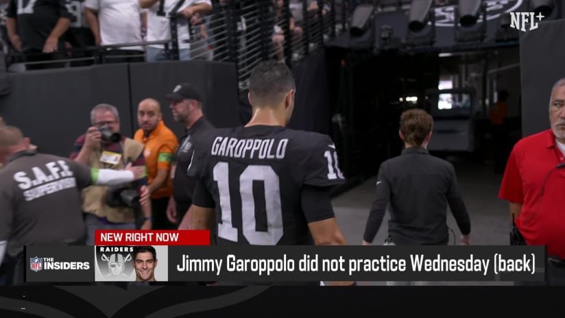 Raiders rule out QB Jimmy Garoppolo (back) vs. Bears