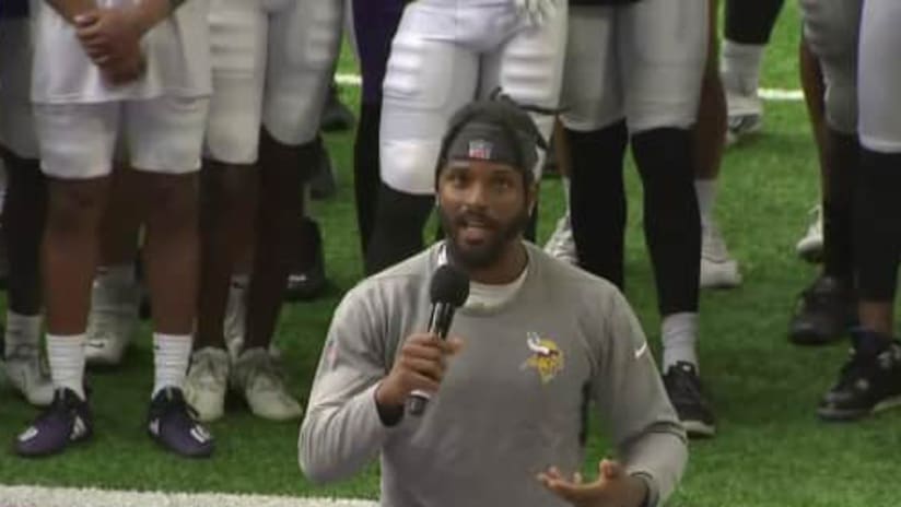 Vikings, Colts players address media on social justice issues with backing  of organizational leadership