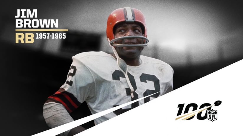 NFL 100: At No. 2, unstoppable force Jim Brown was 'fast as the