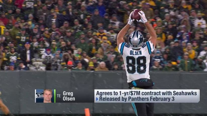 No broadcasting career yet: Ex-Panthers TE Greg Olsen signs one-year deal  with Seahawks