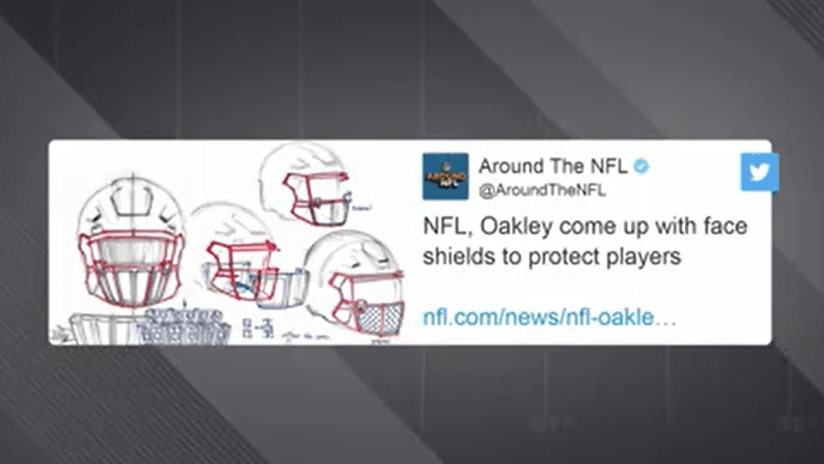 NFL, Oakley come up with face shields to protect players