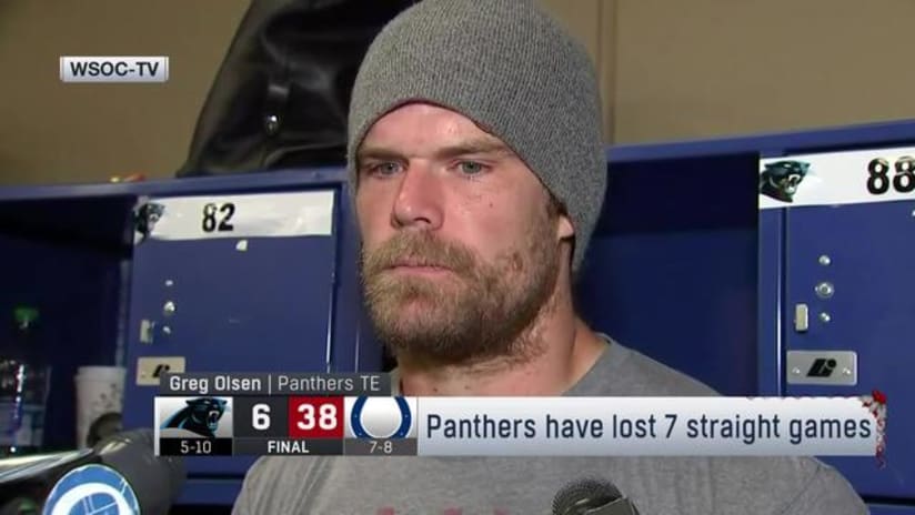 Carolina Panthers' TE Greg Olsen rips organization after blowout loss