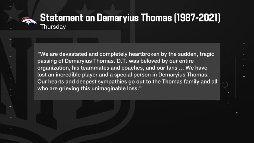 Demaryius Thomas remembered by players for generous nature - The