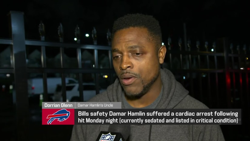 Bills' Damar Hamlin showing signs of improvement, uncle says