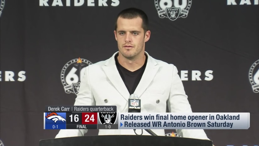 Derek Carr's Monday Night Football Postgame Interview Was Great