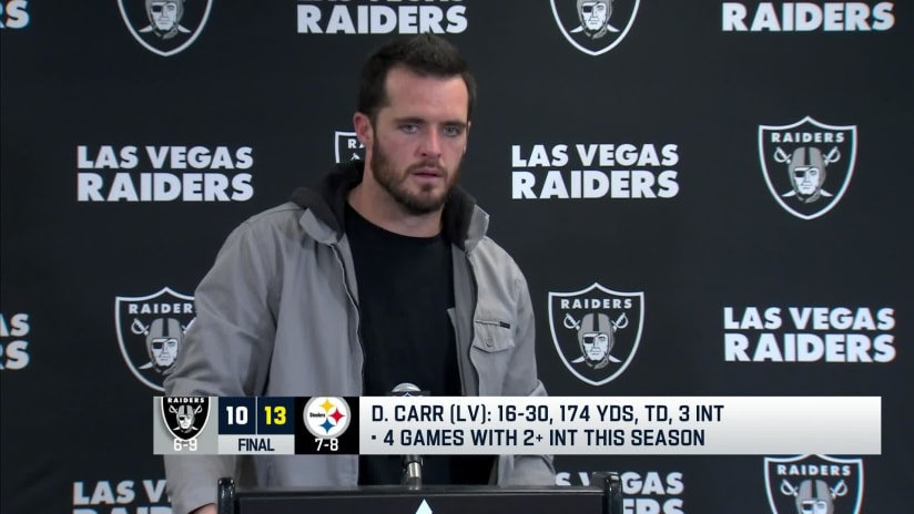 Raiders bench Derek Carr for remainder of 2022 NFL season - CBS