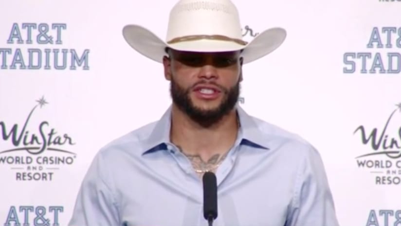 CowBuzz: Dak Tips His Cowboy Hat After Signing