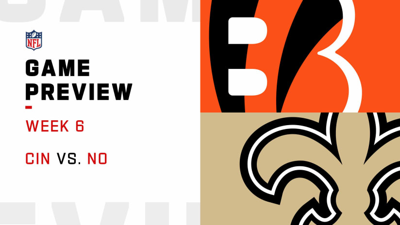 New Orleans Saints vs. Cincinnati Bengals, NFL Week 6