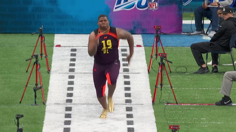 DK Metcalf put the league on notice from the jump (via @NFL)#combine #, John Ross 40 Yard Dash