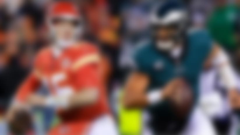 Gregg Rosenthal provides a pecking order for the 66 starting quarterbacks in the history of the Super Bowl. How high has Patrick Mahomes climbed? Where does Jalen Hurts rank in his debut?