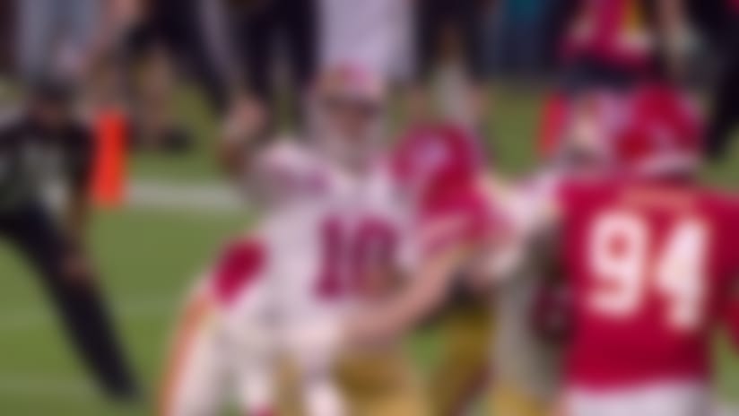 Chiefs' blitz gets to Jimmy G to force critical third-down incompletion