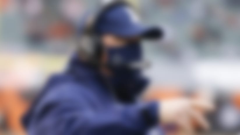 Dallas Cowboys head coach Mike McCarthy during an NFL football game against the Cincinnati Bengals, Sunday, Dec. 13, 2020, in Cincinnati, OH. The Cowboys defeated the Bengals, 30-7. (James D. Smith via AP)