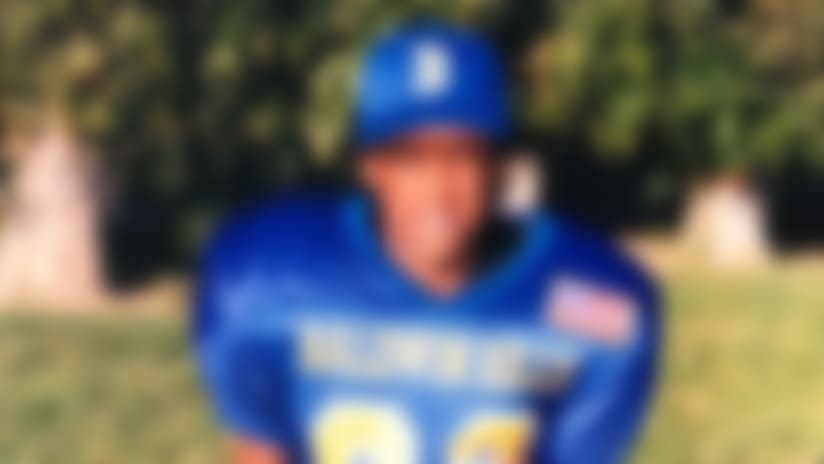 Small for his age, Thomas didn't see the field much in youth leagues and only became a starter his senior year of high school. (Courtesy of Michael Thomas Sr.)