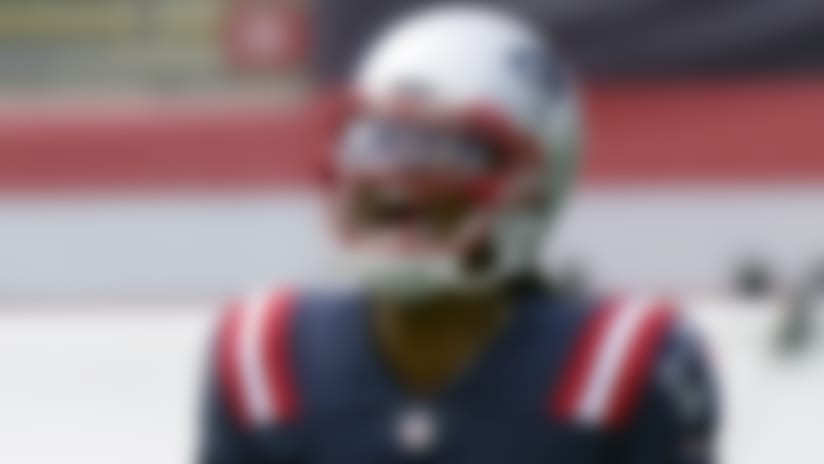 New England Patriots quarterback Cam Newton shouts as he warms up before an NFL football game against the Miami Dolphins, Sunday, Sept. 13, 2020, in Foxborough, Mass. (AP Photo/Steven Senne)