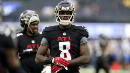 Atlanta Falcons tight end Parker Hesse (46) runs for the play