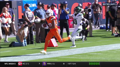 RB Jaleel McLaughlin turns screen pass into first career receiving  touchdown