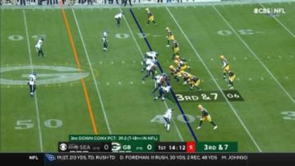 Green Bay Packers cornerback Kevin King comes down with red-zone