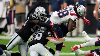 Las Vegas Raiders linebacker Luke Masterson (59) against the Indianapolis  Colts during the first half of an NFL football game, Sunday, Nov 13, 2022,  in Las Vegas. (AP Photo/Rick Scuteri Stock Photo - Alamy