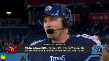 Tennessee Titans quarterback Ryan Tannehill explains what having Titans  wide receiver A.J. Brown back means for the Titans after their 'Thursday  Night Football' win