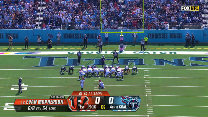 Evan McPherson kicks Bengals-record 59-yard field goal vs. Pittsburgh