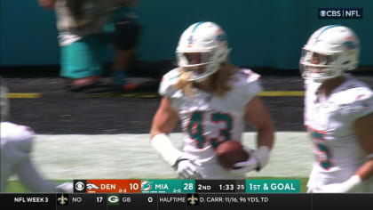 Dolphins' Andrew Van Ginkel blocks punt vs. Chargers to set up score